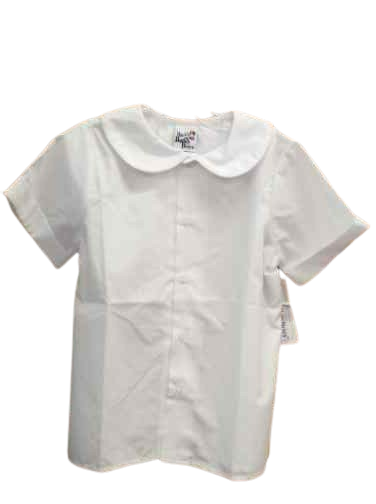 Boys Piped Shirt White