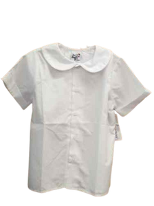 Boys Piped Shirt White