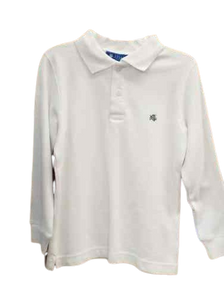 Boys L/S Polo White