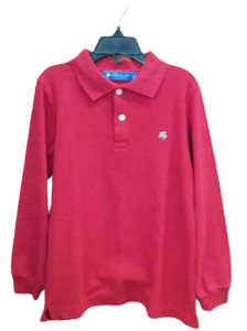 Boys L/S Polo Red