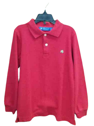 Boys L/S Polo Red