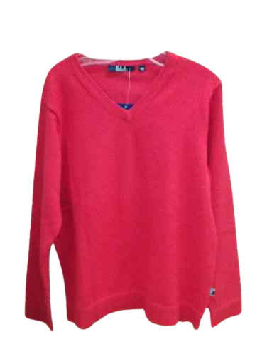 Boys V-Neck Sweater Red