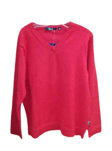 Boys V-Neck Sweater Red