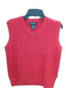 Boys Sweater Vest Red