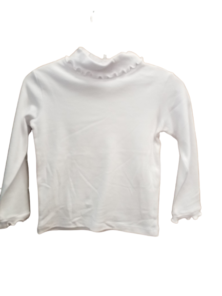 Girls White Turtle Neck