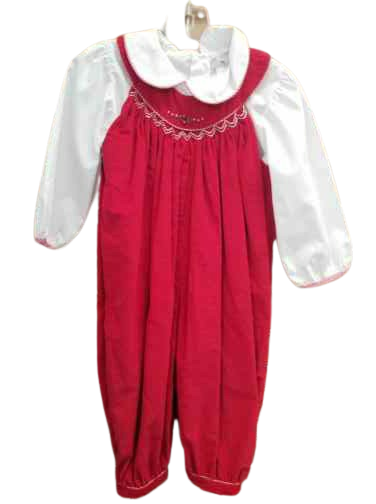 Girls Romper Set Red
