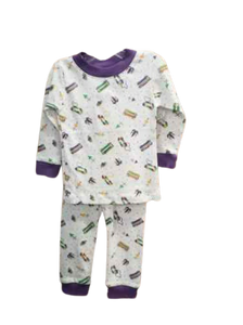 Mardi Gras Boys 2PC Pajamas - Streetcar, Kingcake, and More