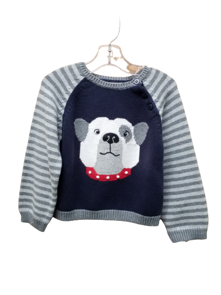 Grey Sweater Bulldog