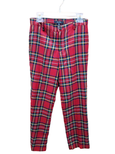 Pants Red Plaid