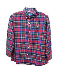 Long Sleeve Oxford Red Plaid