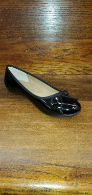 Nellie Black Patent Flat