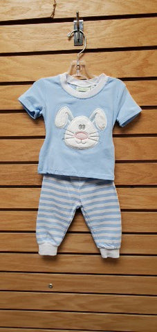 Boys Bunny Pajamas Blue