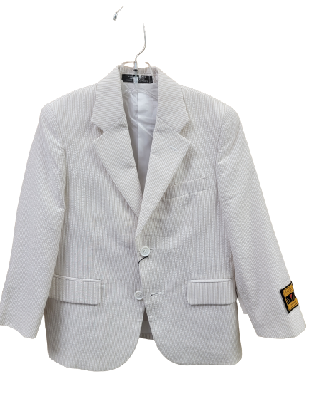 Jacket, Tan Seersucker