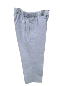 Pants, Seersucker, Blue