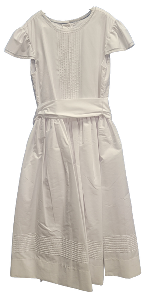 Communion Dress, White by LuLu BeBe, LLBMARY301STC