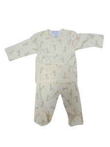 Giraffe Footie 2 PC Long Sleeve Pajamas