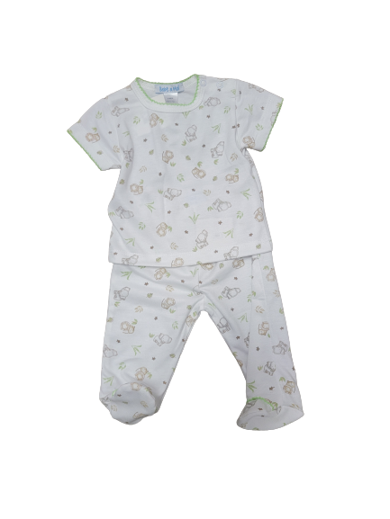 Safari Footie 2 PC Short Sleeve Footie Pajamas