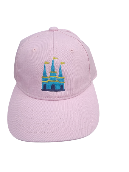 KIDS CASTLE ON LIGHT PINK HAT