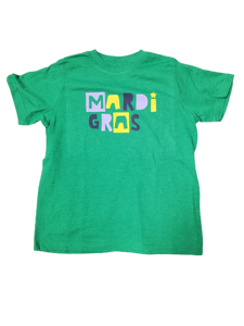 MARDI GRAS BOYS TEE - GREEN