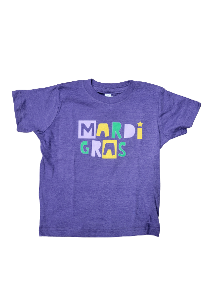 MARDI GRAS BOYS TEE - PURPLE