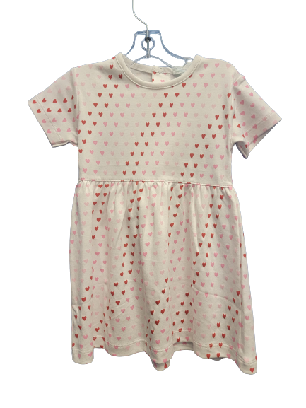 Short Sleeve Swing Dress Hearts - Jane
