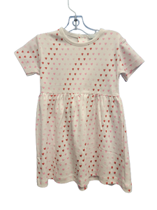 Short Sleeve Swing Dress Hearts - Jane