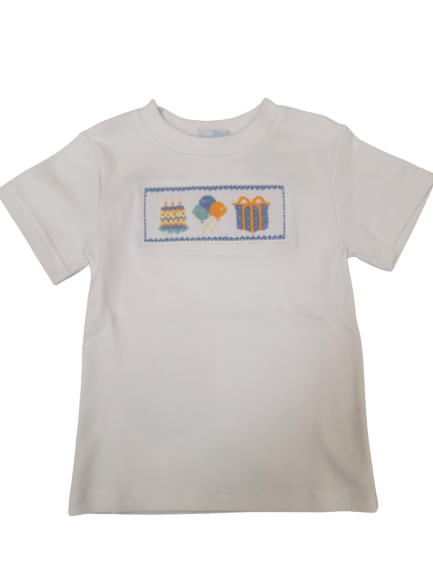 Birthday Smocked Tee - Boys
