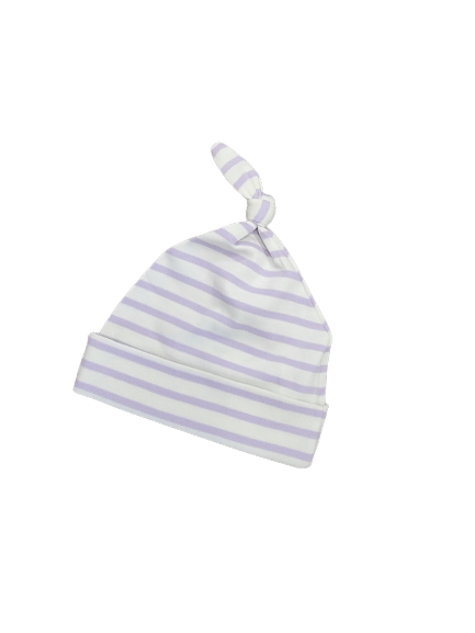 Kissy Love Basics Stripes Knotted Hat - Lilac
