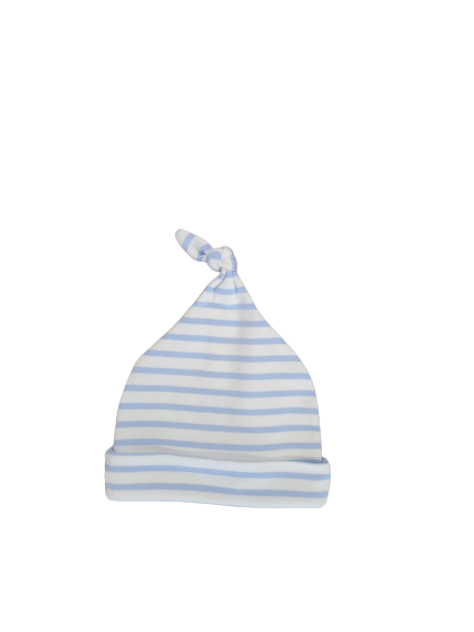 Kissy Love Basics Stripes Knotted Hat - Blue