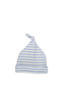 Kissy Love Basics Stripes Knotted Hat - Blue