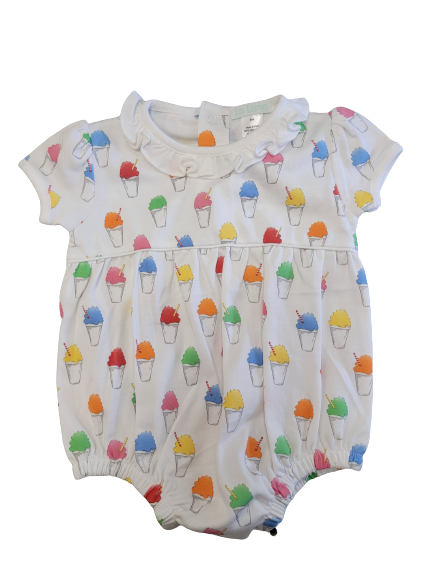 Pima Short Sleeve Girls Bubble - Snoball