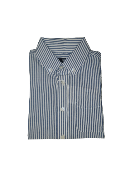 SEERSUCKER SHORT SLEEVE BLUE