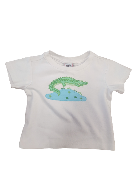Embroidered Alligator Tee