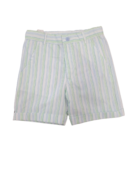Striped Shorts, Blue/Green