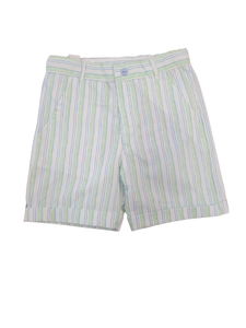 Striped Shorts, Blue/Green