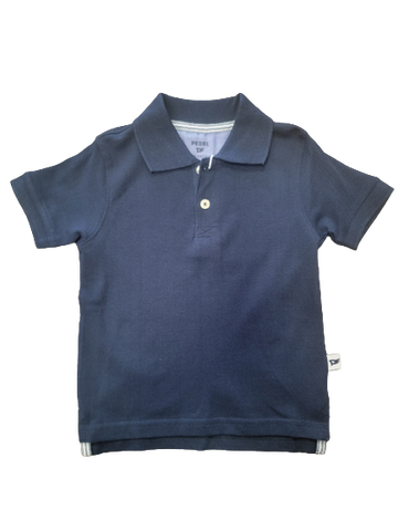 Solid Polo Shirt - Navy