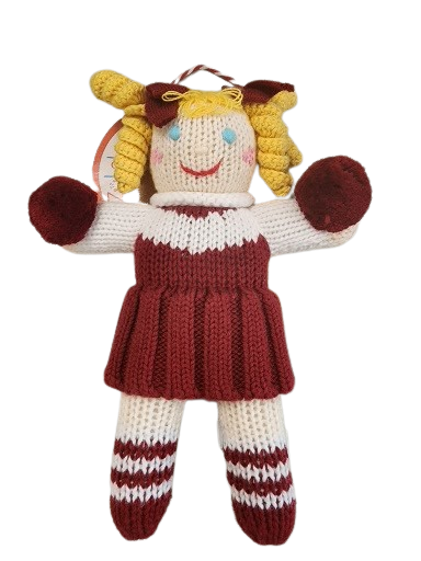 Knit Cheerleader Maroon and White