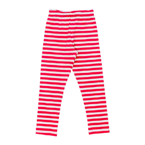 Girls Leggins Fuchsia Stripe