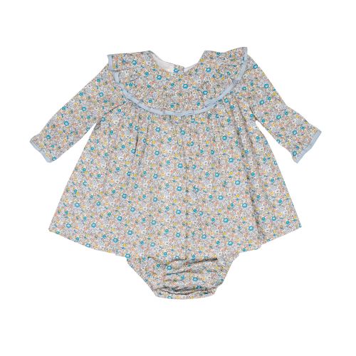 Betty Blue Flower Romper