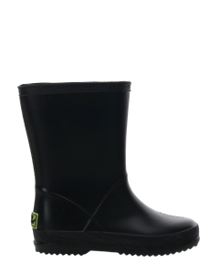 Kids PVC Task Rain Boot - Black