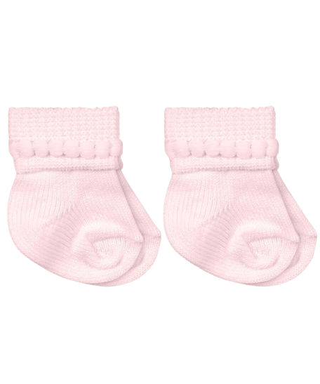 Jefferies Socks Bubble Bootie 2 Pair Pack - Pink