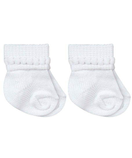 Jefferies Socks Bubble Bootie 2 Pair Pack - White