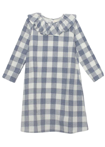 Wispering Winds Plaid Woven Dress