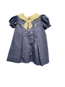 Classic Nautical Dress-Navy