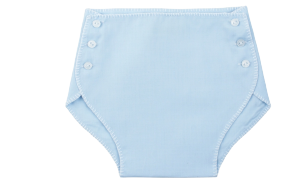 Button Diaper Cover Blue