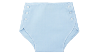Button Diaper Cover Blue