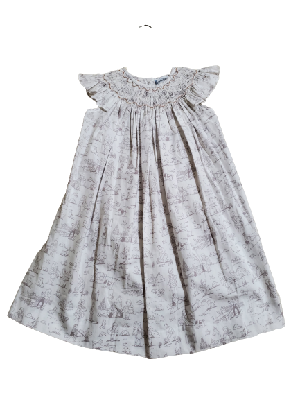 Bishop Multi Color Cotton Dress
