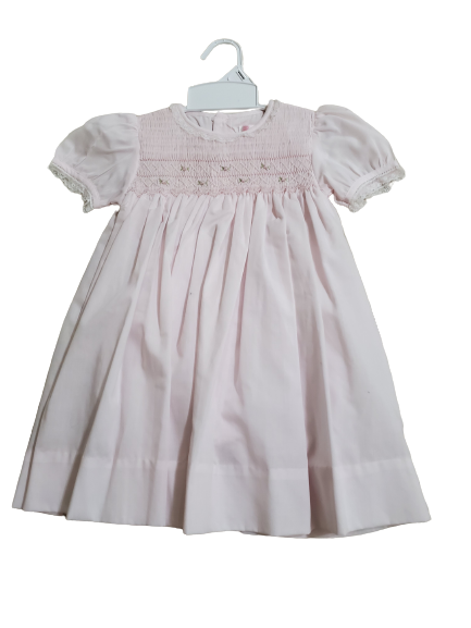 Pink Bishop Smocked Dress