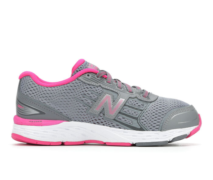 Girls Lace 680 Series Grey/Pink
