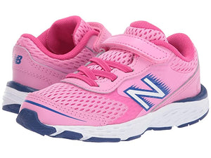 Girls Velcro 680 Running Shoe (Infant/Toddler) Candy Pink/Exhuberant Pink